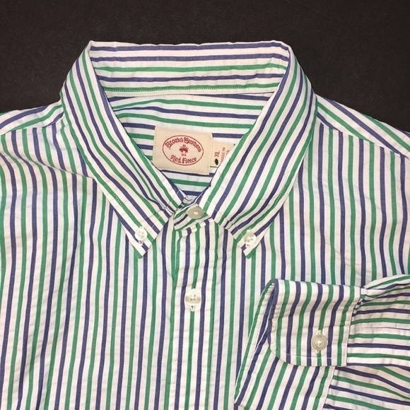 Brooks Brothers Men’s Red Fleece long sleeve sz XL - Picture 1 of 7